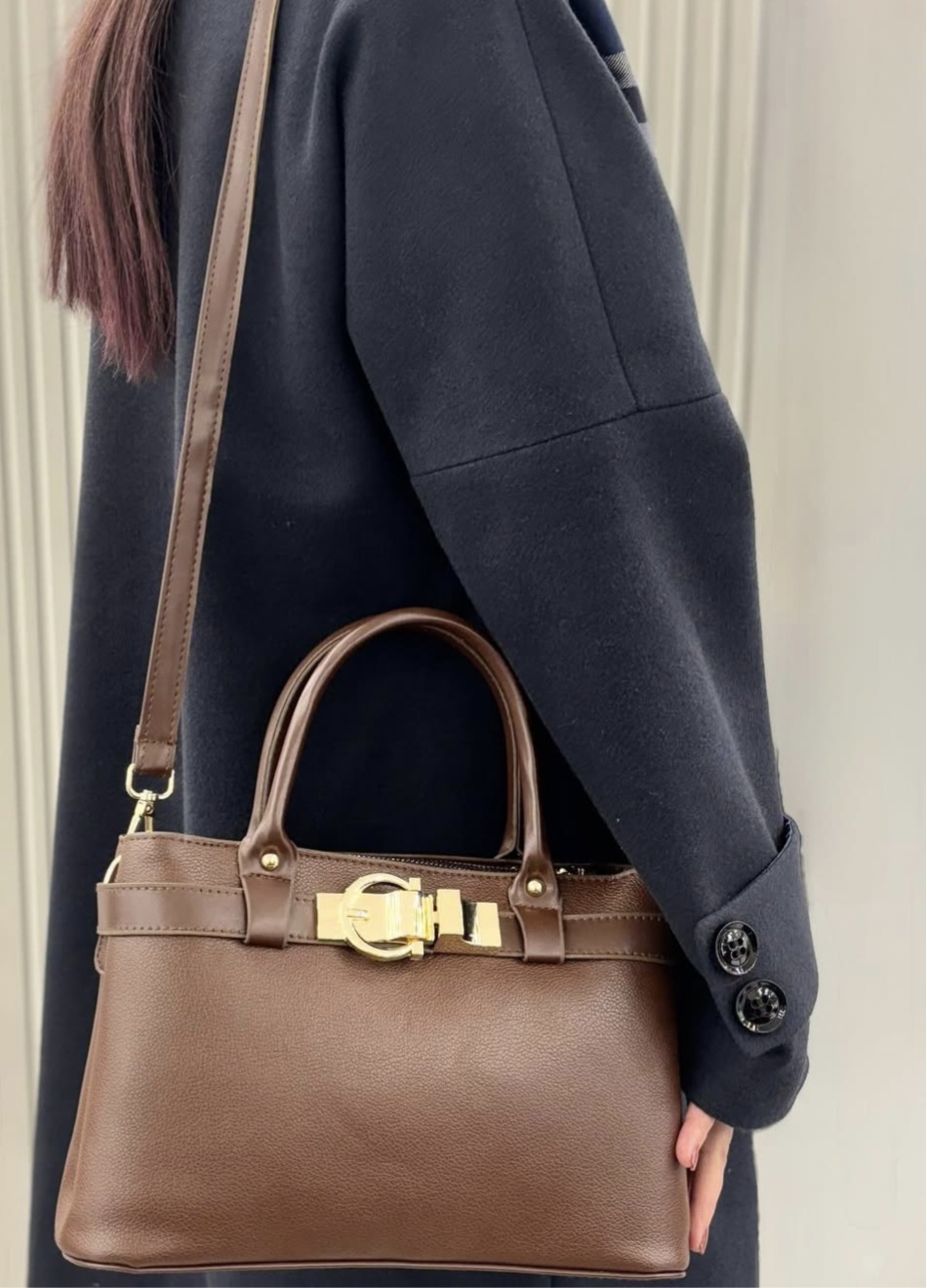 کیف دوشی چرم زنانه